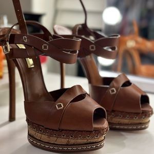 Casadei brown leather sandals